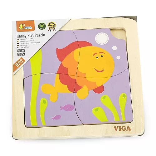 Развивающий мини пазл Рыбка от Viga Toys Развивающий мини пазл Рыбка от Viga Toys