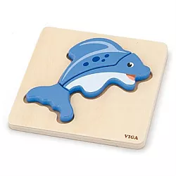 Развивающая игрушка пазл Рыбка от Viga Toys
