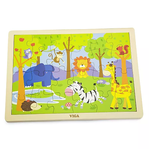 Розвиваючий пазл Сафарі (24 елемента) від Viga Toys Розвиваючий пазл Сафарі (24 елемента) від Viga Toys