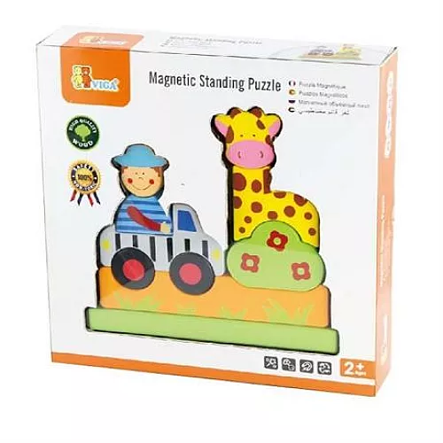 Развивающий магнитный конструктор Сафари от Viga Toys Развивающий магнитный конструктор Сафари от Viga Toys