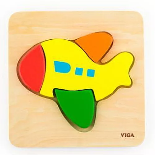 Развивающая игрушка пазл Самолетик от Viga Toys Развивающая игрушка пазл Самолетик от Viga Toys
