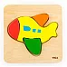 Развивающая игрушка пазл Самолетик от Viga Toys