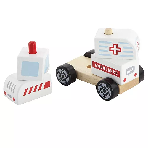 Розвиваюча іграшка конструктор Швидка допомога від Viga Toys Розвиваюча іграшка конструктор Швидка допомога від Viga Toys