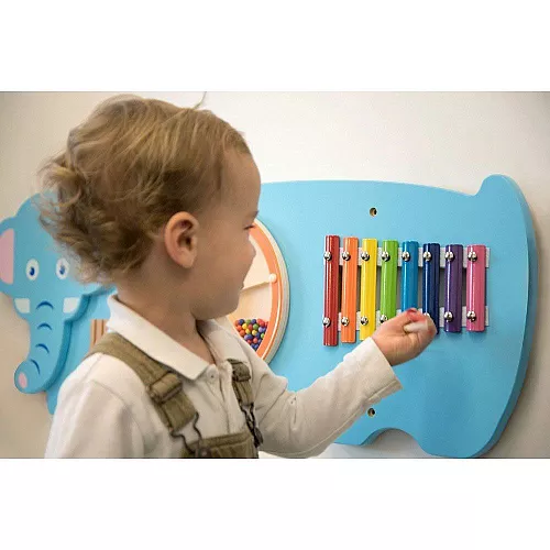 Розвиваючий бізіборд Слоник від Viga Toys Розвиваючий бізіборд Слоник від Viga Toys