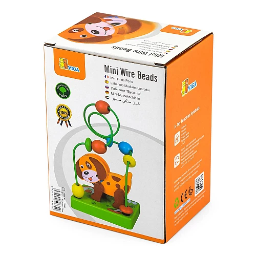 Розвиваючий дротяний міні лабіринт Собачка від Viga Toys