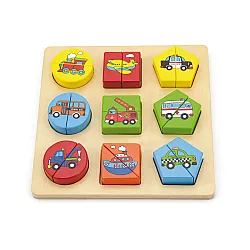 Развивающий набор пазлы Формы Транспорт (18 элементов) от Viga Toys
