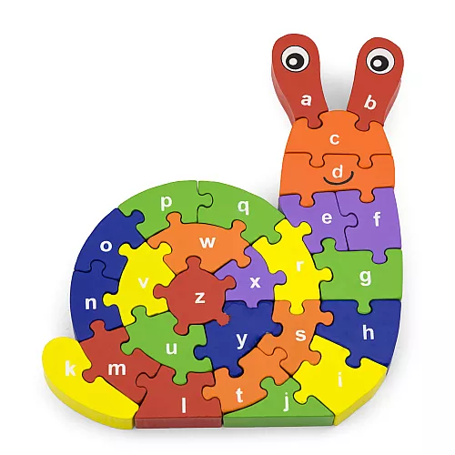 Развивающий пазл алфавит Улитка от Viga Toys Развивающий пазл алфавит Улитка от Viga Toys