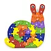 Развивающий пазл алфавит Улитка от Viga Toys