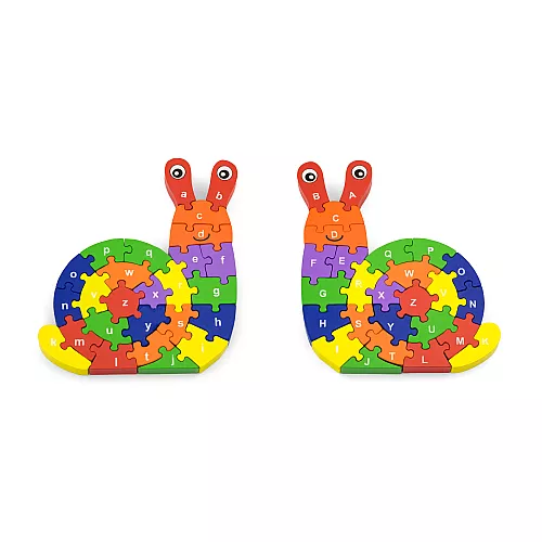 Развивающий пазл алфавит Улитка от Viga Toys Развивающий пазл алфавит Улитка от Viga Toys