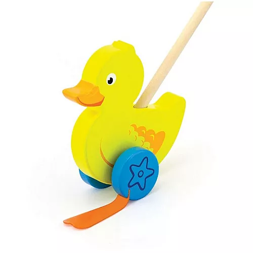 Розвиваюча іграшка каталка Каченя від Viga Toys Розвиваюча іграшка каталка Каченя від Viga Toys