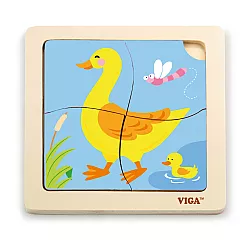 Развивающий мини пазл Уточка от Viga Toys