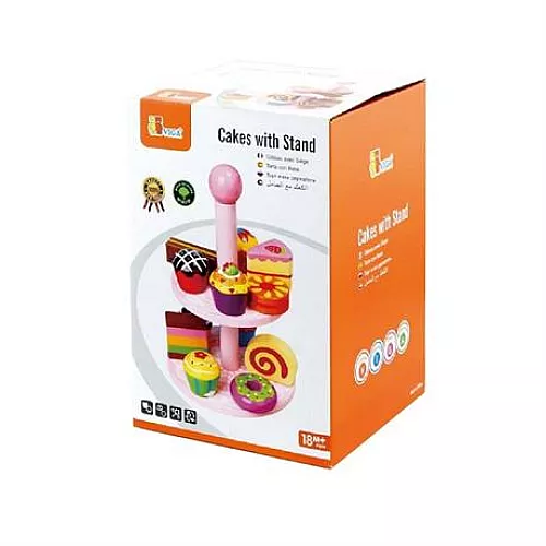 Развивающий набор Пирожные на подставке от Viga Toys