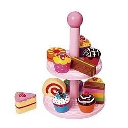 Развивающий набор Пирожные на подставке от Viga Toys