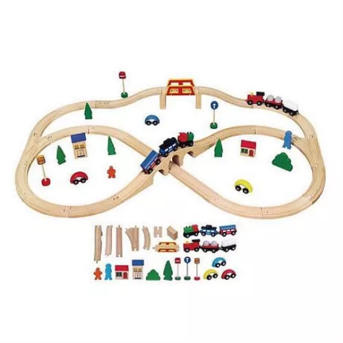 Розвиваючий набір Залізниця (49 деталей) від Viga Toys Розвиваючий набір Залізниця (49 деталей) від Viga Toys