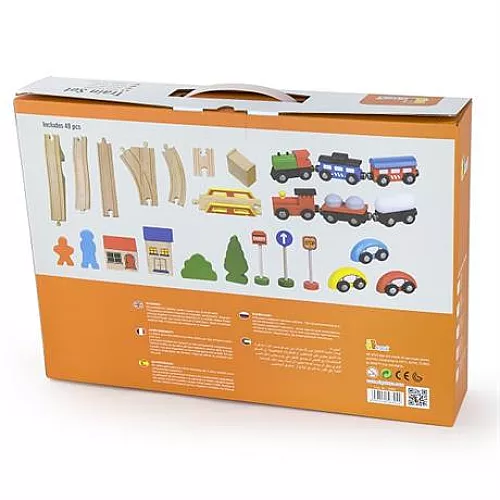Розвиваючий набір Залізниця (49 деталей) від Viga Toys Розвиваючий набір Залізниця (49 деталей) від Viga Toys