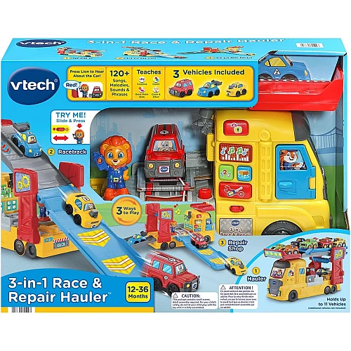 Набор 3 в 1 Гоночные автомобили и мастерская от VTech