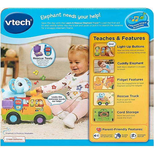 Розвиваюча іграшка каталка Плюшевий слоник від VTech