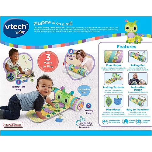 Развивающий игровой коврик 3 в 1 Гусеница от VTech Развивающий игровой коврик 3 в 1 Гусеница от VTech