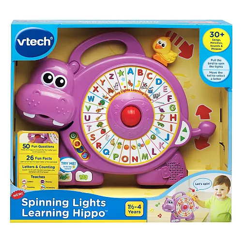 Развивающая музыкальная игрушка спиннер Бегемотик от VTech Развивающая музыкальная игрушка спиннер Бегемотик от VTech