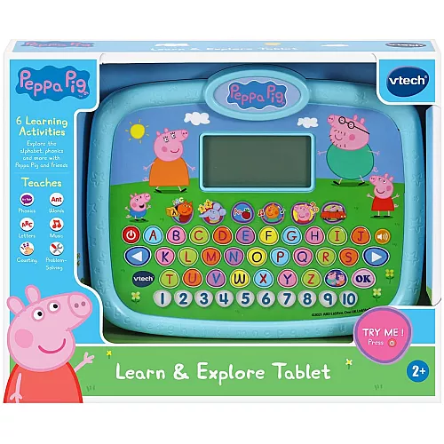 Развивающий интерактивный планшет Свинка Пеппа Peppa Pig от VTech Развивающий интерактивный планшет Свинка Пеппа Peppa Pig от VTech