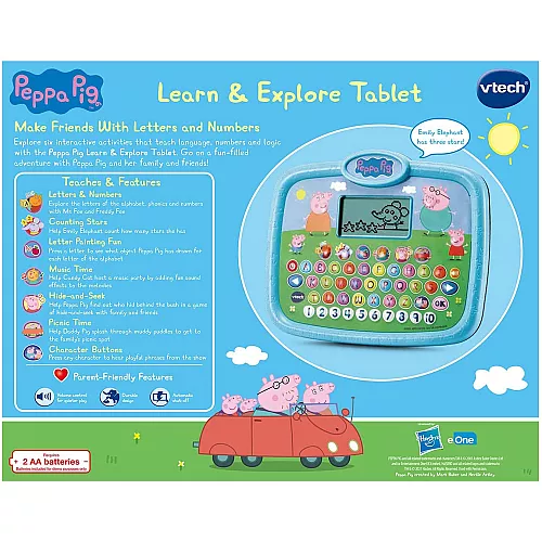Развивающий интерактивный планшет Свинка Пеппа Peppa Pig от VTech Развивающий интерактивный планшет Свинка Пеппа Peppa Pig от VTech