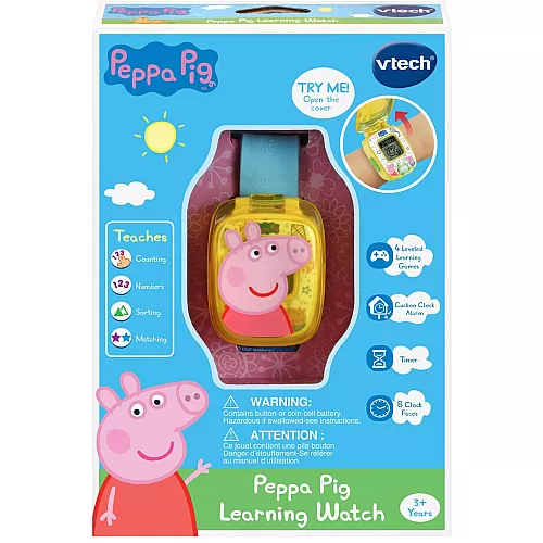 Развивающие наручные часы Свинка Пеппа от VTech Развивающие наручные часы Свинка Пеппа от VTech