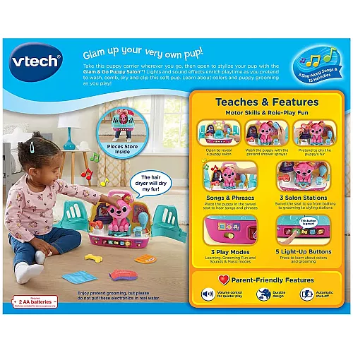 Розвиваючий інтерактивний набір Щенячий салон грумінг від VTech