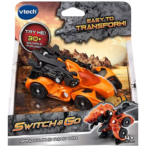 Развивающий трансформер Гоночный автомобиль динозавр Спинозавр от VTech Развивающий трансформер Гоночный автомобиль динозавр Спинозавр от VTech