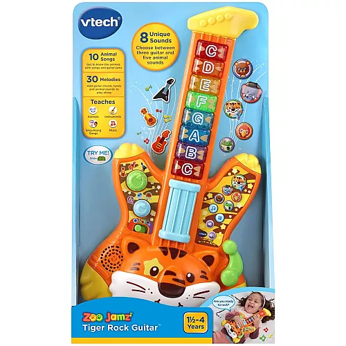 Развивающая музыкальная интерактивная Гитара Тигренок от VTech Развивающая музыкальная интерактивная Гитара Тигренок от VTech