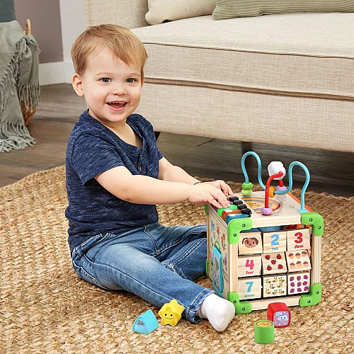 Розвиваючий бізікуб Доторкнись та вивчи від VTech