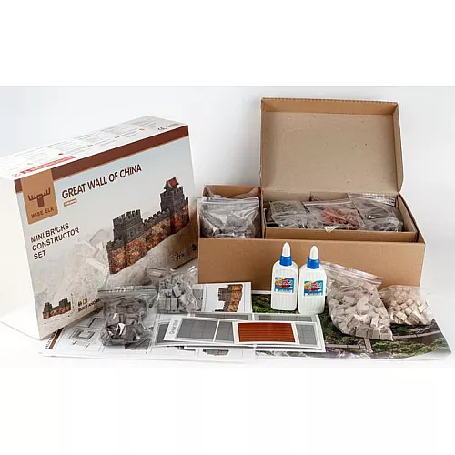 Розвиваючий конструктор з керамічних цеглинок Велика китайська стіна (1530 деталей) від Wise Elk