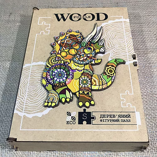 Развивающий деревянный пазл Динозавр от WOOD Puzzle Развивающий деревянный пазл Динозавр от WOOD Puzzle