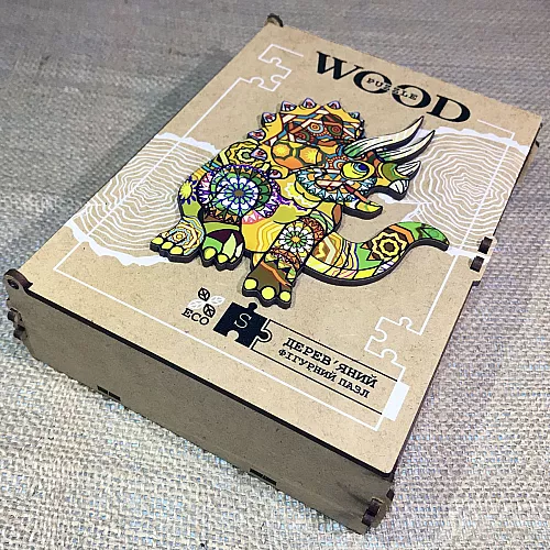 Развивающий деревянный пазл Динозавр от WOOD Puzzle Развивающий деревянный пазл Динозавр от WOOD Puzzle