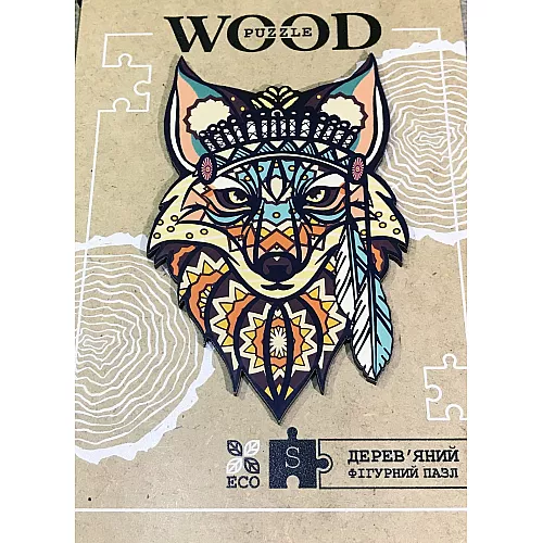 Розвиваючий дерев'яний пазл Лісова лисиця від WOOD Puzzle Розвиваючий дерев'яний пазл Лісова лисиця від WOOD Puzzle
