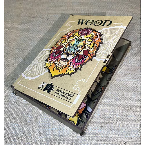 Развивающий деревянный пазл Лев от WOOD Puzzle Развивающий деревянный пазл Лев от WOOD Puzzle