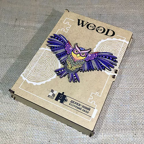 Развивающий деревянный пазл Волшебная сова от WOOD Puzzle Развивающий деревянный пазл Волшебная сова от WOOD Puzzle