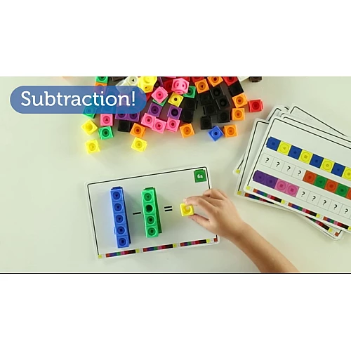 Математический набор конструктор Разноцветные кубики (115 шт) от Learning Resources