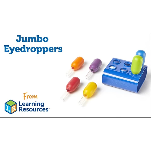 Обучающий набор Большие пробирки с подставкой (6 шт) от Learning Resources