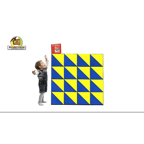 Большие деревянные кубики Никитина Сложи узор 4х4 см