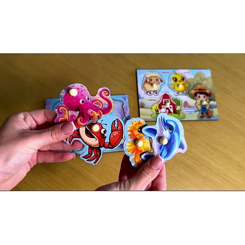 Пазл-вкладиш Ферма (4 деталі) від PuzzleOk