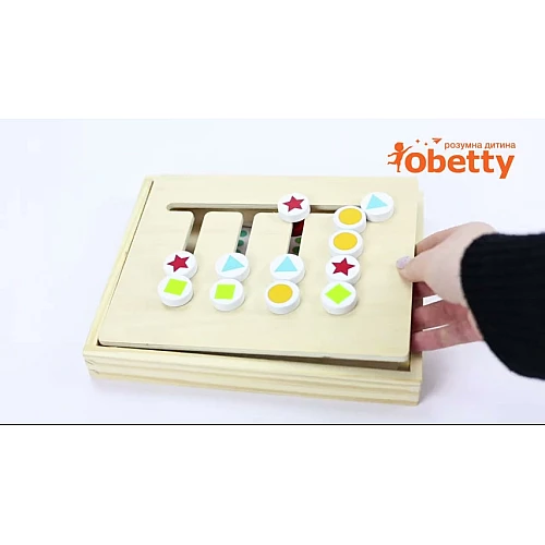 Сортер дерев'яний з картками від Obetty