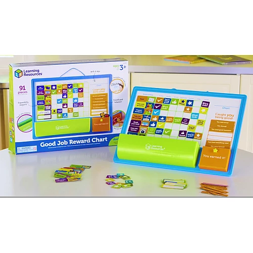 Розвиваючий Магнітний планер календар на тиждень (90 предметів) від Learning Resources