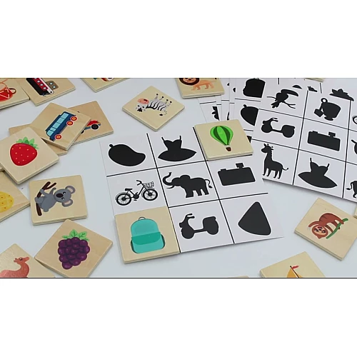 Дерев'яне лото Знайди тінь (46 елементів) від Obetty