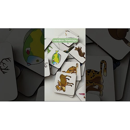 Розвиваючі сортери Монтессорі Чарівна природа (40 елементів) від PuzzleOk
