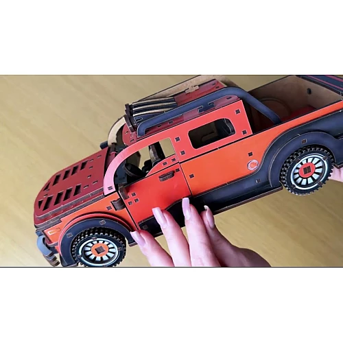 Дерев'яний 3D-конструктор Пікап (212 деталей) від PuzzleOk