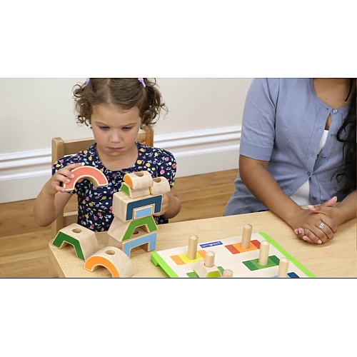 Будівельний набір Монтессорі Поєднання і чергування (13 деталей) від Guidecraft