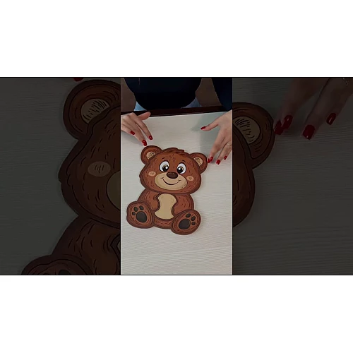 Пазл-вкладиш Котик (13 деталей) від PuzzleOk