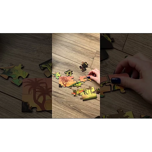 Дерев'яний пазл 4 в 1 Динозаври від PuzzleOk