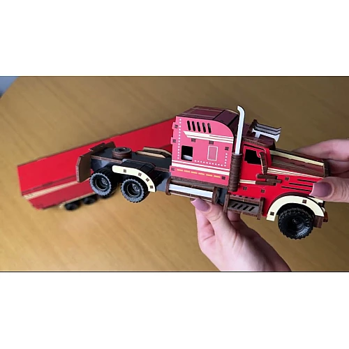 Дерев'яний 3D-конструктор Лісовоз (206 деталей) від PuzzleOk