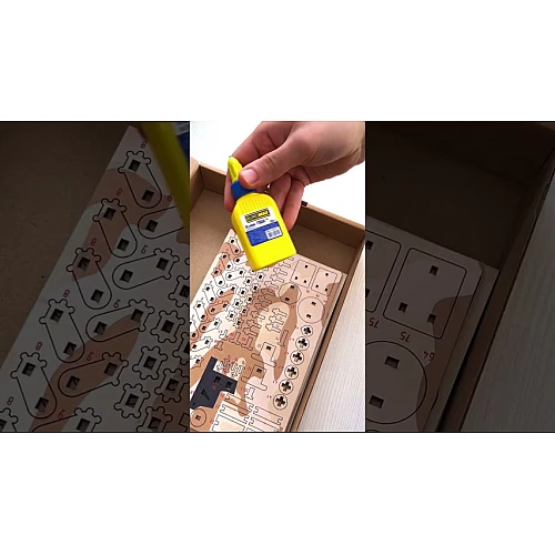 Дерев'яний 3D-конструктор Абрамс (187 деталей) від PuzzleOk